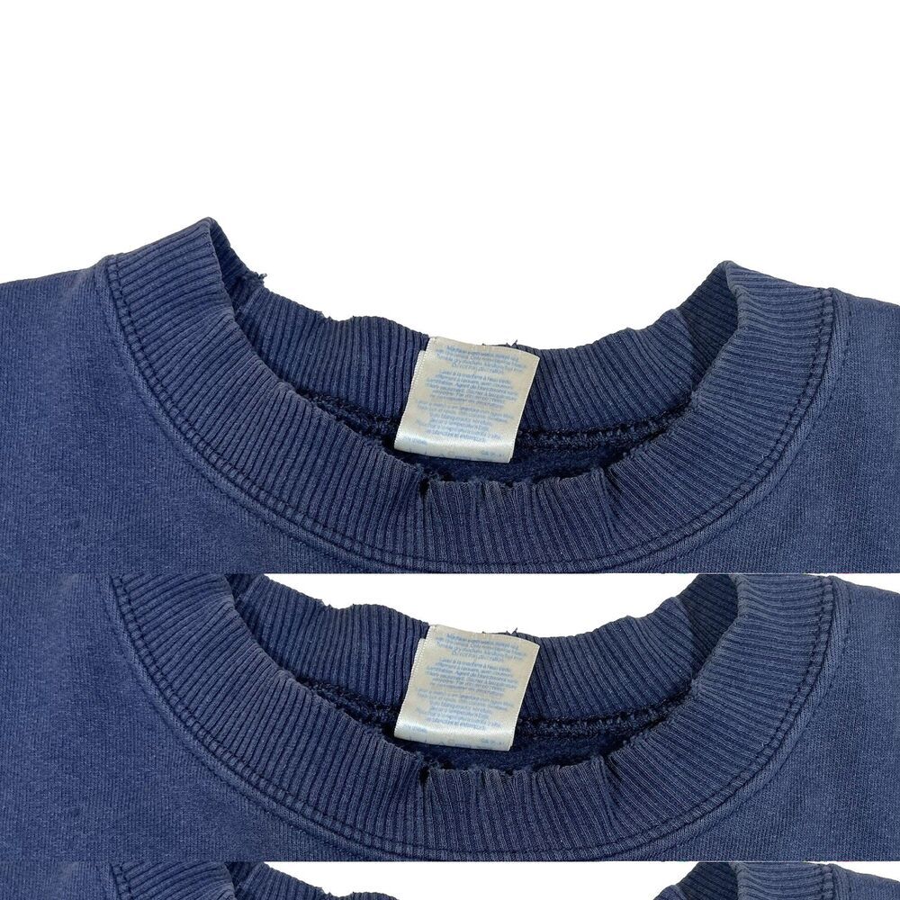 Vintage Mohegan Sun Casino Blue Crewneck Pullover Sweatshirt Gildan Size Large - Picture 9 of 12
